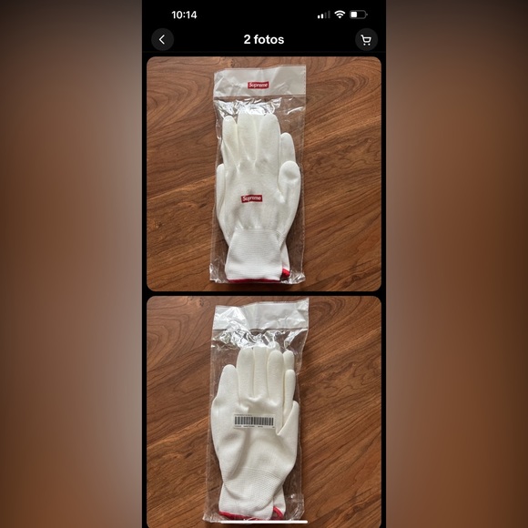 SUPREME rubberized gloves 1 pair NWOT - Picture 5 of 6